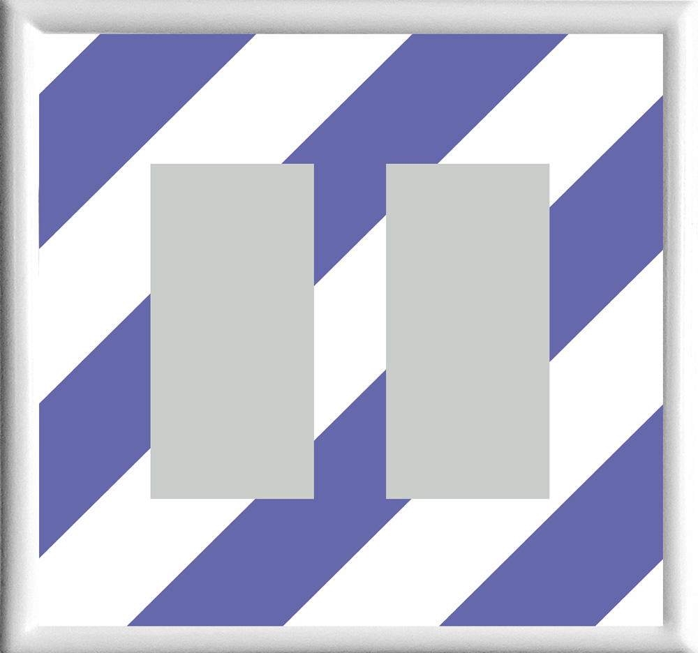 Periwinkle Stripes Double Rocker | Decorator Receptacle
