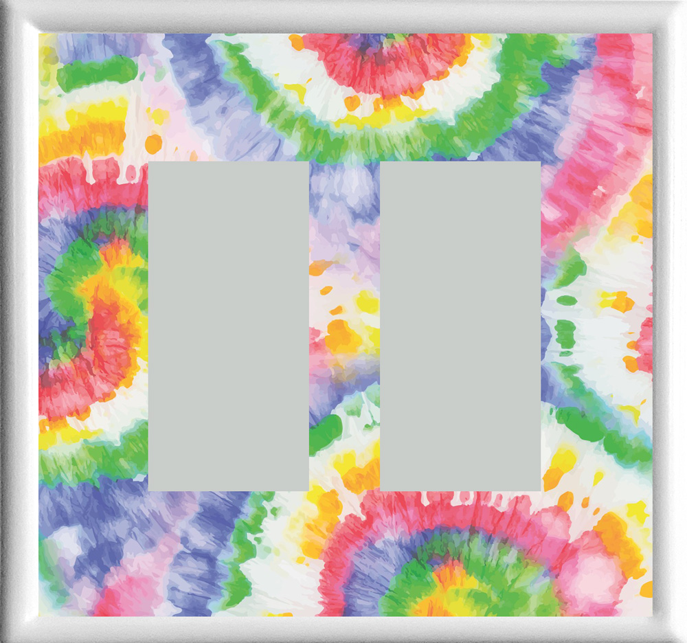 Tie Dye Double Rocker | Decorator Receptacle