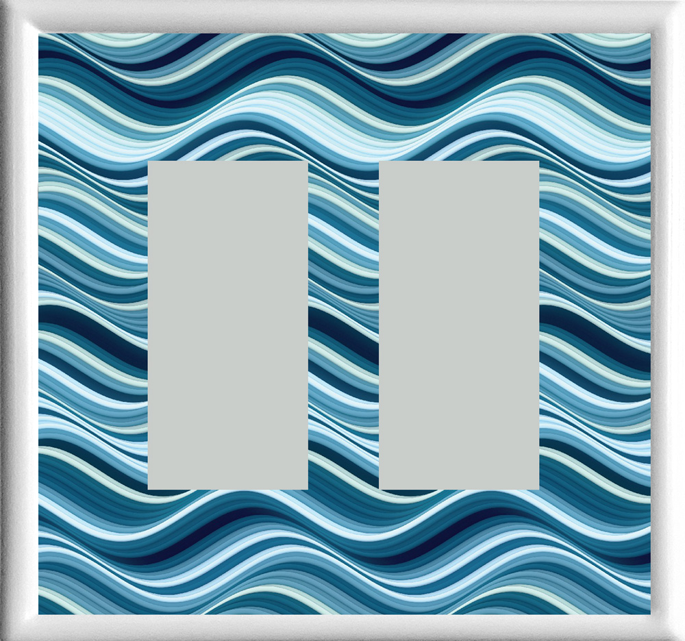 Blue sea Double Rocker | Decorator Receptacle