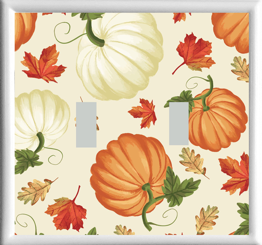 Fall Leaves & Pumpkins Double Toggle