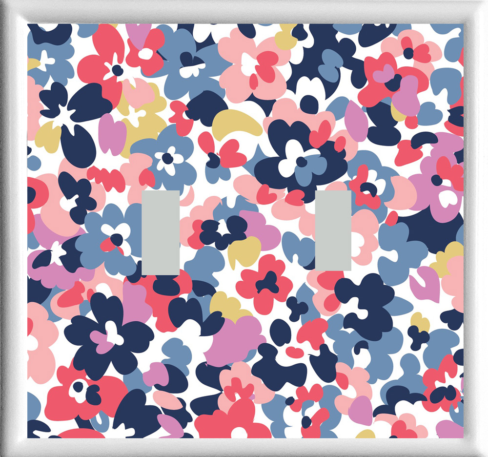Abstract Floral Double Toggle