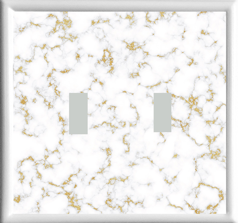 White Marble Double Toggle