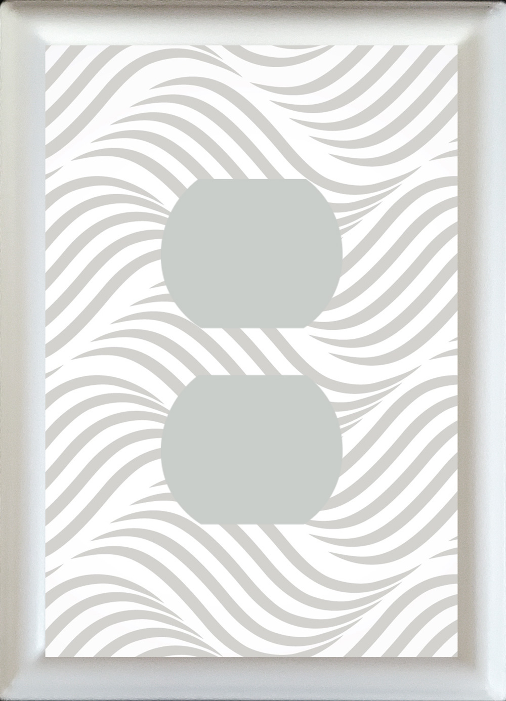 Wavy Gray Standard Receptacle