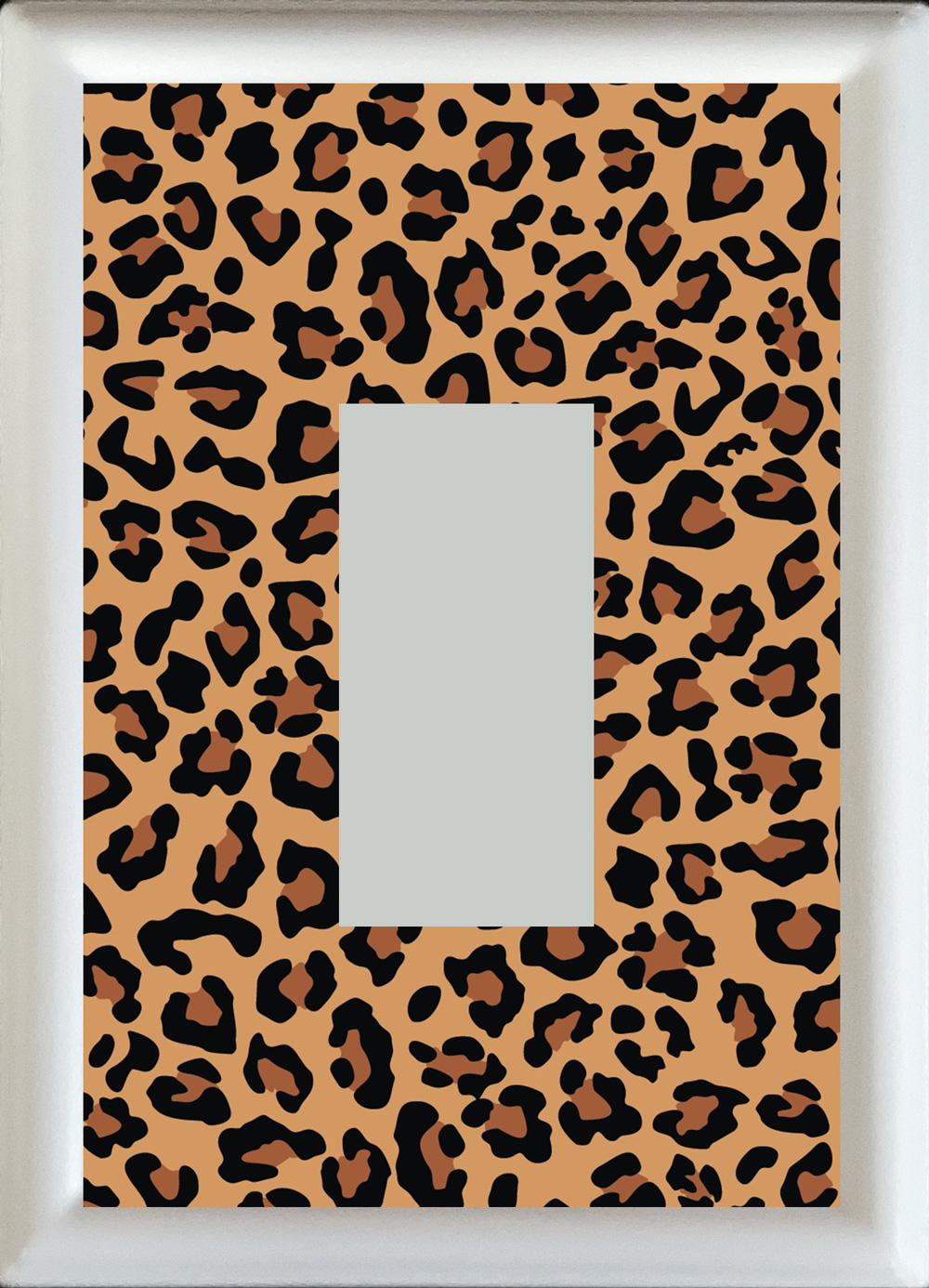 Leopard Print Single Rocker | Decorator Receptacle