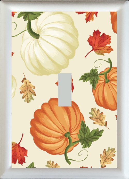 Fall Leaves & Pumpkins Single Toggle