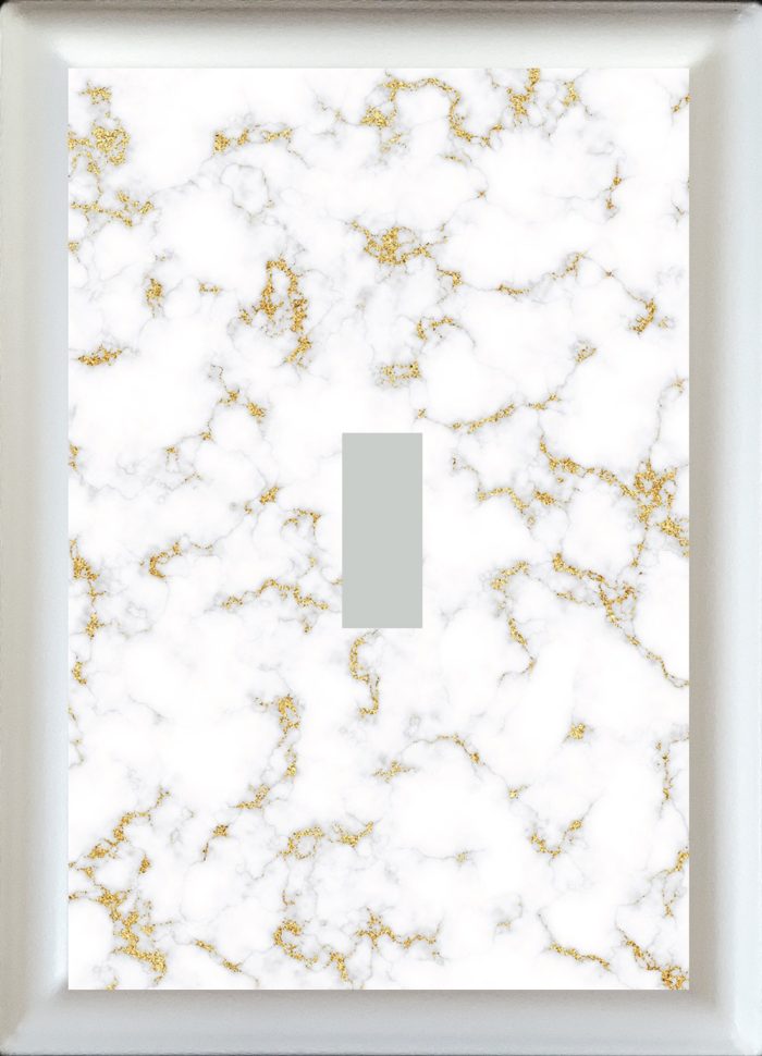 White Marble Single Toggle