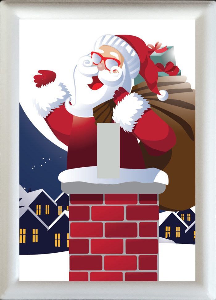 Santa & Chimney Single Toggle